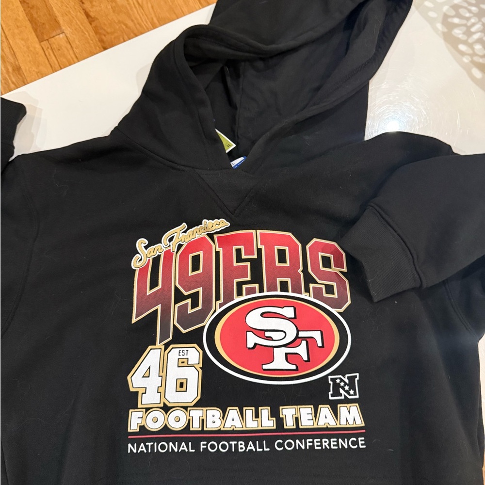 Crop 49ers Hooded Sweatshirt